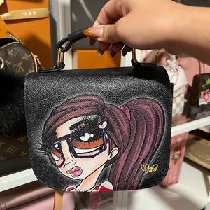 Sand doll artist crossbody bag